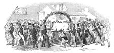 Procession of the ox, at Buckingham, 1844. Creator: Unknown