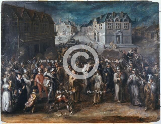 Procession of the League, in 1590 or 1593, between 1590 and 1593. Creator: Joos van Winghe.