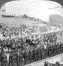 Procession of the Maharajahs, Delhi, India, 1912.Artist: HD Girdwood