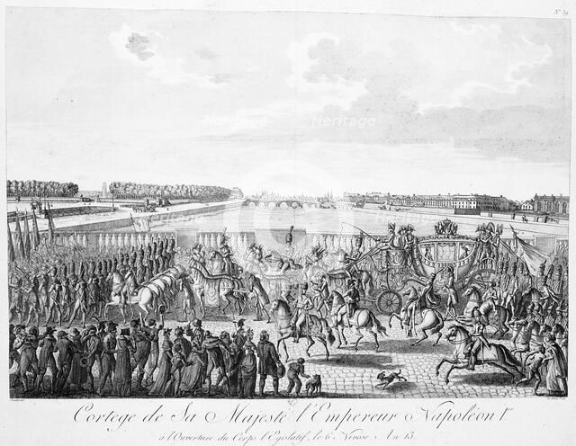 'Procession of the Majesty the Emperor Napoleon 1st', Year 13, c1800-1820. Artist: Unknown