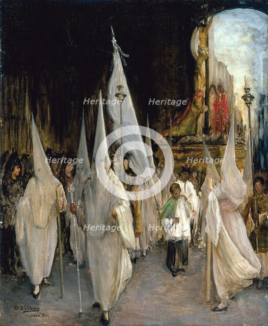 Procession of the Seven Words. Artist: Bilbao Martínez, Gonzalo (1860-1938)