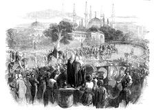 Procession of the Sultan at the Festival of the Bairam, Constantinople, 1854. Creator: Unknown