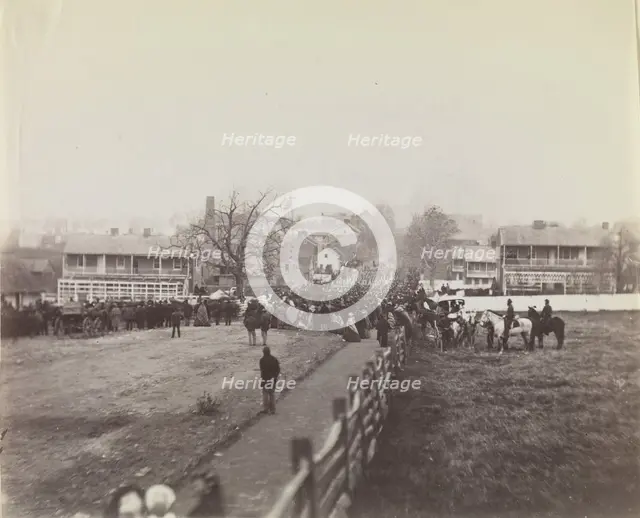 Procession of Troops and Civilians on Way to Dedication of Soldiers' National..., November 19, 1863. Creators: Isaac G. Tyson, Charles J. Tyson.