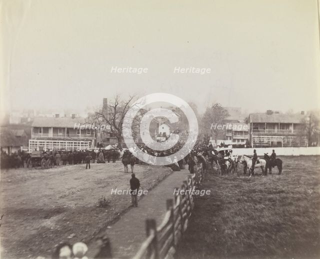 Procession of Troops and Civilians on Way to Dedication of Soldiers' National..., November 19, 1863. Creators: Isaac G. Tyson, Charles J. Tyson.