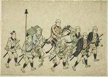 Procession of a Daimyo, c. 1681/84. Creator: Hishikawa Moronobu