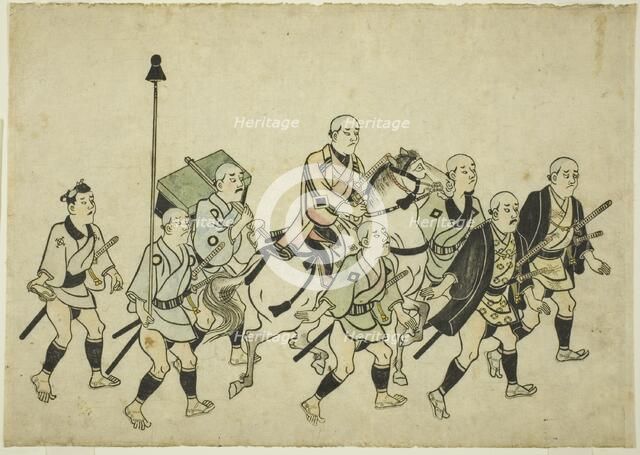 Procession of a Daimyo, c. 1681/84. Creator: Hishikawa Moronobu.