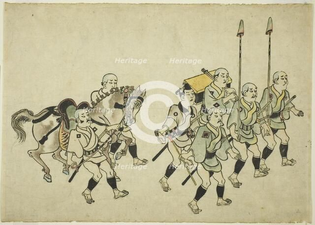 Procession of a Daimyo, c. 1681/84. Creator: Hishikawa Moronobu.