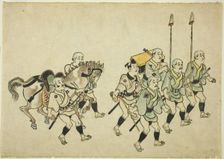 Procession of a Daimyo, c. 1681/84. Creator: Hishikawa Moronobu