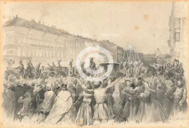 Procession of Alexander II, 1862. Creator: Teichel, Franz (1816-?).