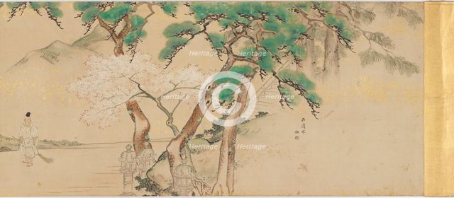 Procession of an Imperial Messenger to the Iwashimizu Shrine, Edo period, late 18th-19th century. Creator: Unknown.