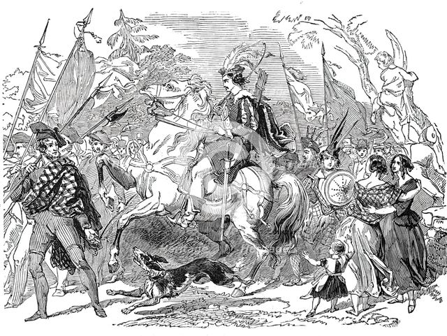 Procession of archers, 1844. Creator: Unknown.