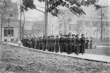 Procession of Deaconesses and Candidates, Cathedral, 1914. Creator: Bain News Service