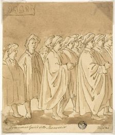 Procession of Figures, 18th/19th century. Creator: Unknown