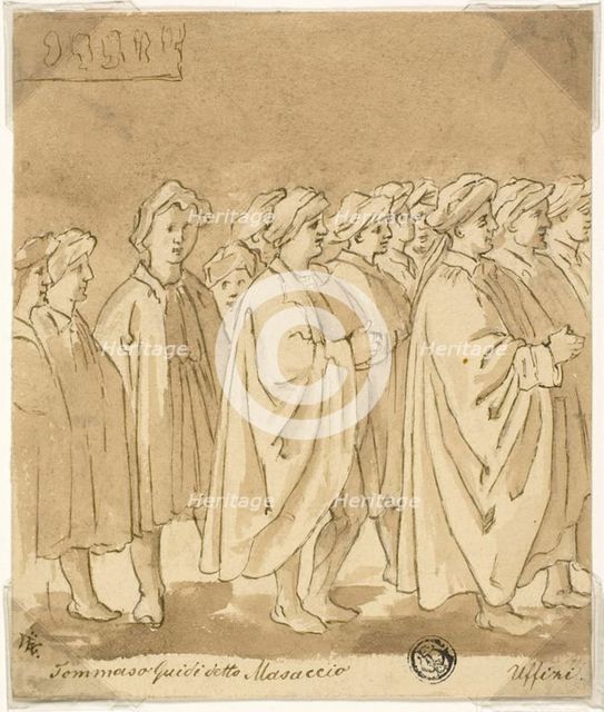 Procession of Figures, 18th/19th century. Creator: Unknown.