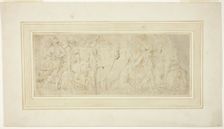 Procession of Figures and Oxen, 1549/53. Creator: Girolamo da Carpi