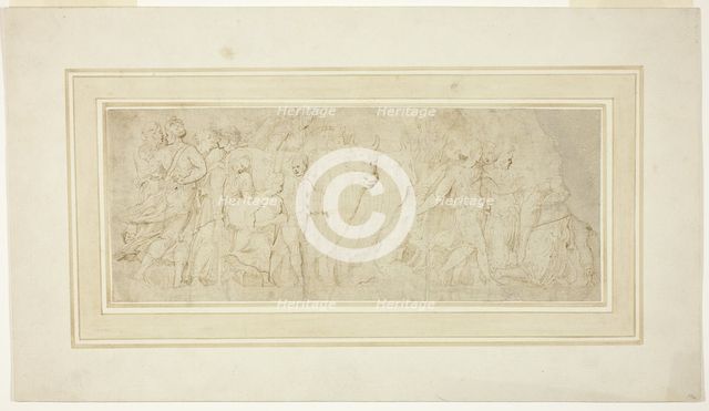 Procession of Figures and Oxen, 1549/53. Creator: Girolamo da Carpi.