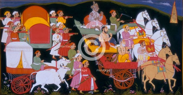 Procession of kings, wise men and their attendants, 1713. Creator: Unknown.