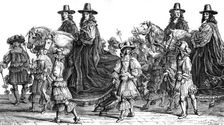 Procession of magistrates, Paris, 17th century (1882-1884).Artist: J Guillaume