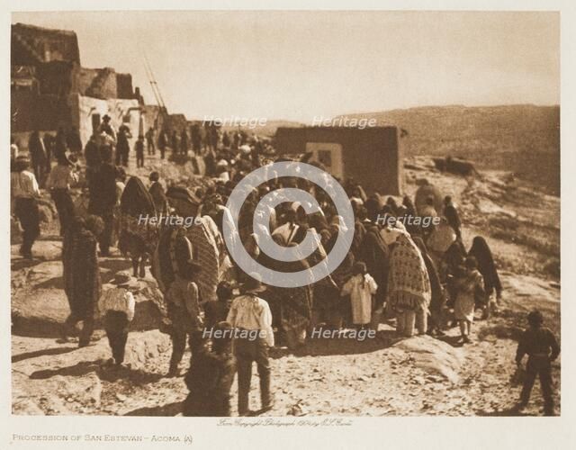 Procession of San Estevan-Acoma, 1904. Creator: Edward Sheriff Curtis.