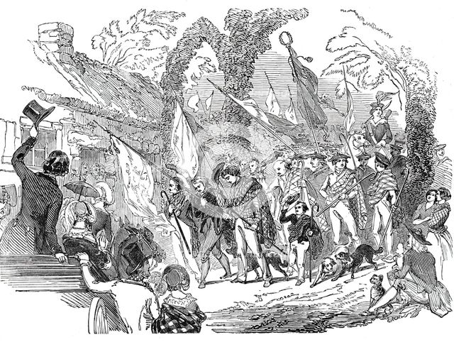 Procession of shepherds, 1844. Creator: Unknown.