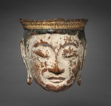 Processional Mask of a Bodhisattva: Gyodo Mask, late 1100s. Creator: Unknown