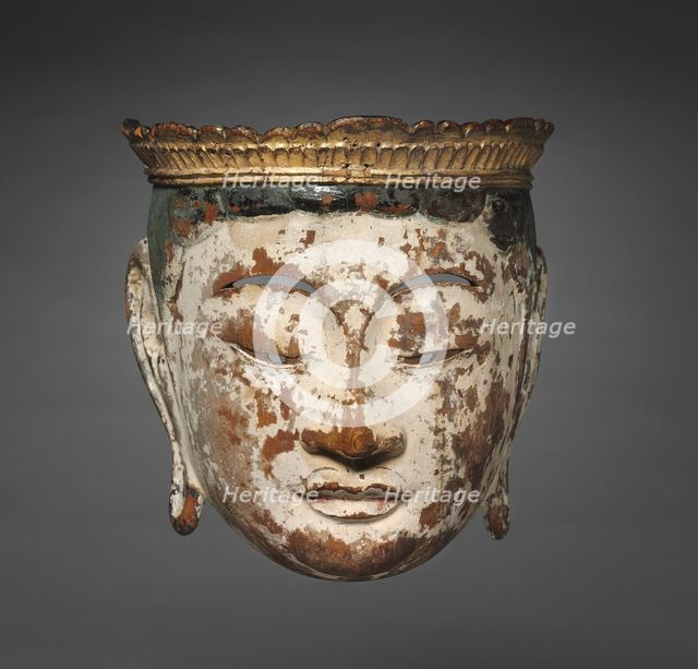Processional Mask of a Bodhisattva: Gyodo Mask, late 1100s. Creator: Unknown.
