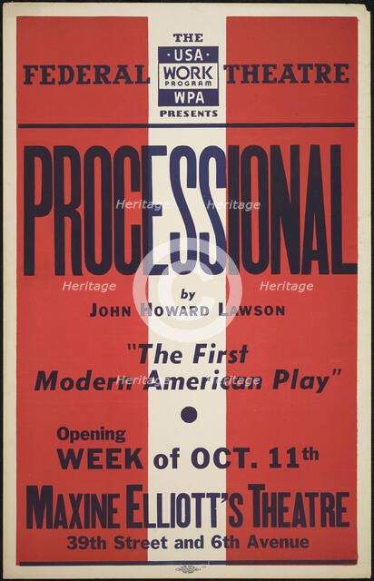 Processional, New York, 1937. Creator: Unknown.