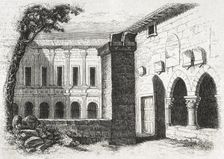 Processional cloister, Monastery of San Pedro de Cardeña, Castrillo del Val, Burgos..., Spain, 1852. Creator: Unknown