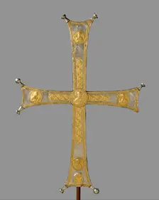 Processional Cross, Byzantine, ca. 1000-1050. Creator: Unknown