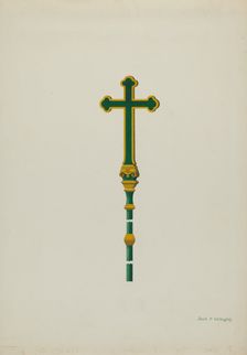 Processional Cross, c. 1936. Creator: David P. Willoughby
