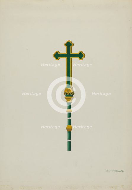 Processional Cross, c. 1936. Creator: David P. Willoughby.