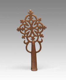 Processional Cross, Ethiopian, 13th-early 14th century. Creator: Unknown