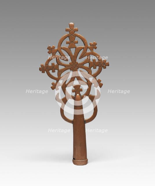 Processional Cross, Ethiopian, 13th-early 14th century. Creator: Unknown.