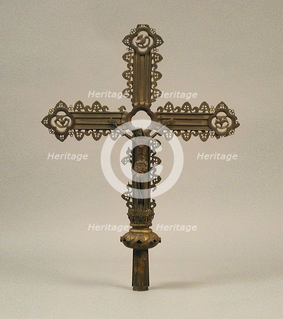 Processional Cross, Irish, early 20th century (original dated 15th century). Creator: Unknown.