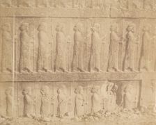 Processione sulla facciata della Grande Scala, 1858. Creator: Luigi Pesce
