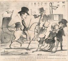 Prochaine ordannace du préfet de police, 19th century. Creator: Honore Daumier