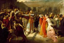 Proclaiming Joash King, c1815. Creator: Edward Bird