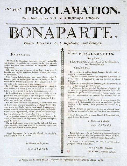 'Proclamation of Napoleon as 1st Consul', 19th century. Artist: Unknown