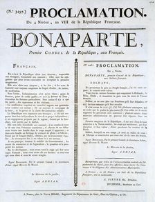Proclamation of Napoleon as 1st Consul 19th century