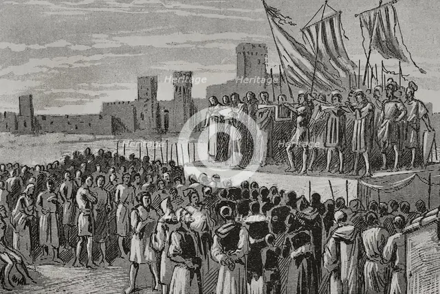 Proclamation of Ferdinand I of Aragon in Caspe, 1890.  Creator: Unknown.