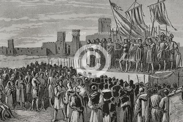 Proclamation of Ferdinand I of Aragon in Caspe, 1890.  Creator: Unknown.