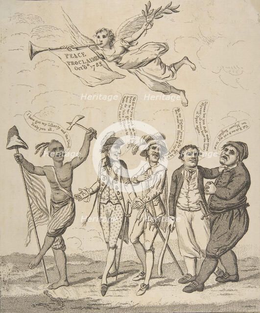 Proclamation of Peace, October 21, 1783., October 21, 1783. Creator: Anon.