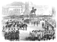 Proclamation of Peace at Trafalgar-Square, 1856. Creator: Unknown
