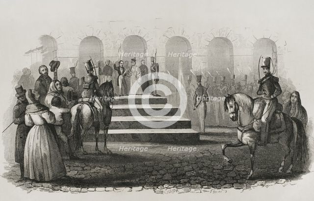 Proclamation of Queen Isabella II, 1842. Creator: Unknown.