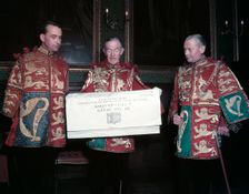 Proclamation of the Coronation of Elizabeth II, 1953. Creator: Arthur Charles Kirby Ware