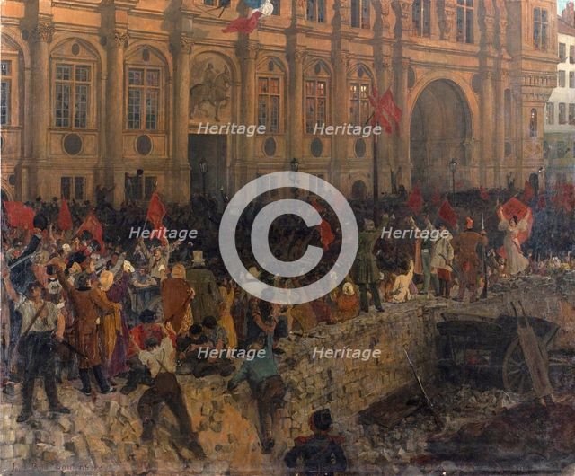 Proclamation of the Republic on February 24, 1848, c. 1902. Creator: Laurens, Jean-Paul (1838-1921).
