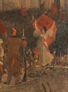 Proclamation de la République le 24 février 1848, c.1902. Creator: Jean-Paul Laurens
