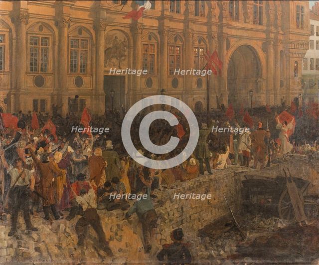 Proclamation de la République le 24 février 1848, c.1902. Creator: Jean-Paul Laurens.