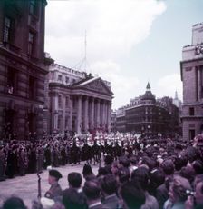 Proclamation - Honourable Artillery Company arriving, Mansion House, City of London, 1952. Creator: Arthur Charles Kirby Ware