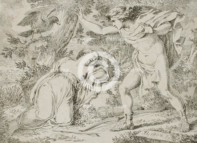 Procris and Cephalis, 1804. Creator: Francesco Bartolozzi.